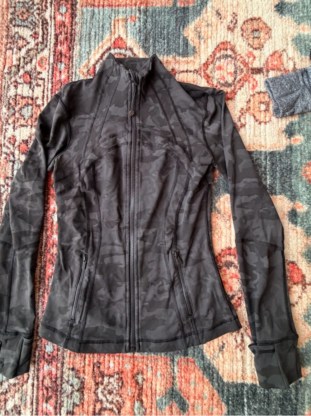 lululemon athletica Black Camo Full-Zip Utility Jacket